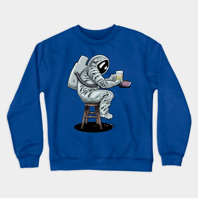 Beer Nuts Astronaut - color Crewneck Sweatshirt by SheVibe